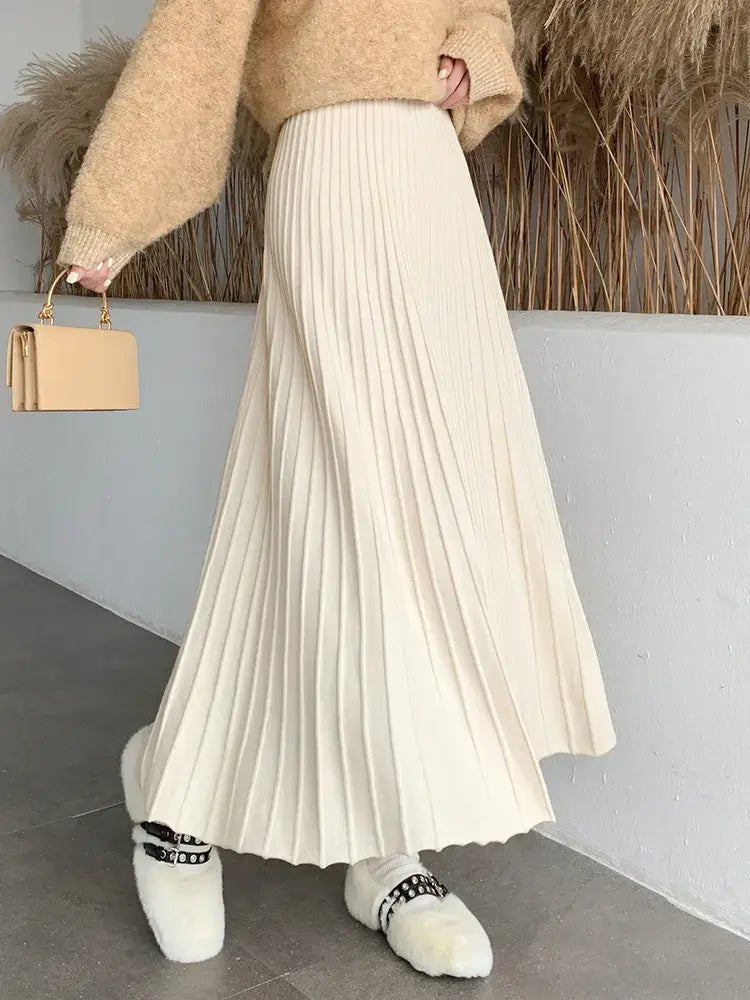 Vintage Long Skirt With Ruffles
