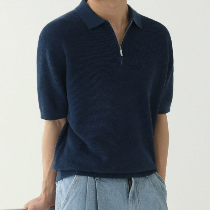 Old Money Zip Polo