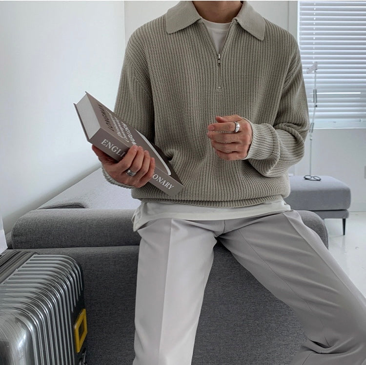 Old Money Zip Sweater