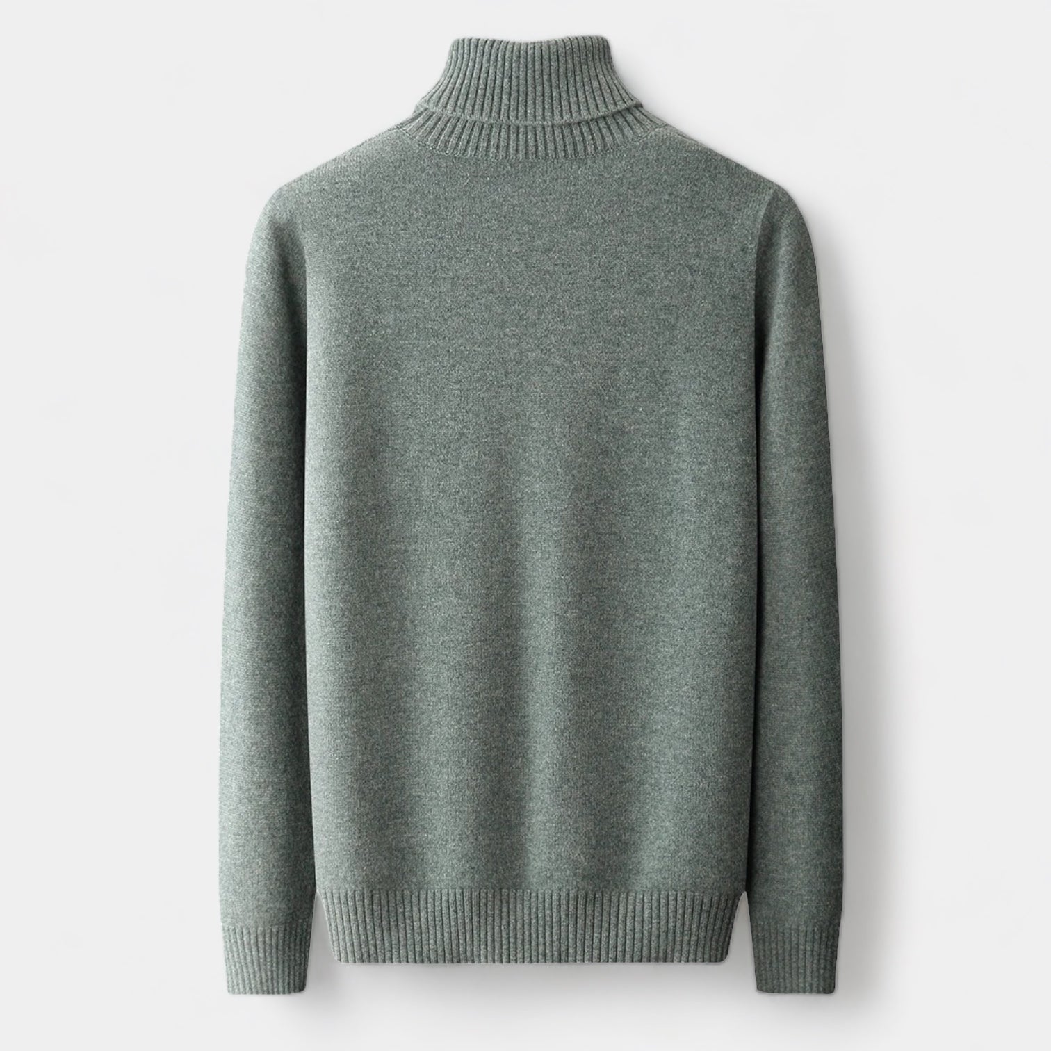 Merino Wool Turtleneck Sweater Old Money