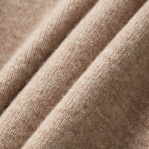 Old Money Merino Wool Zip-Up Sweater