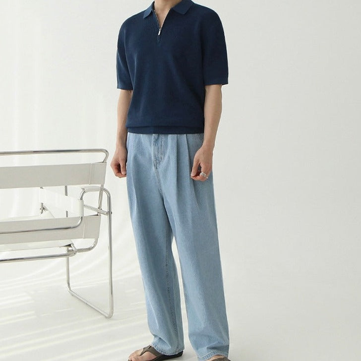 Old Money Zip Polo