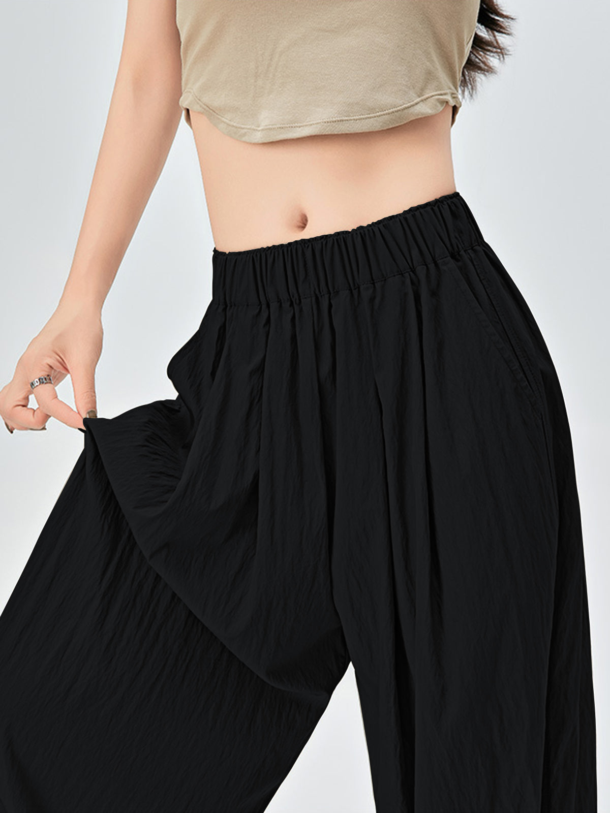 Classic Loose Pleated Wide Leg Pants
