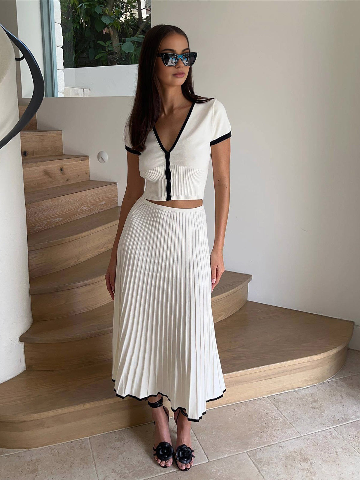 Old Money Sweater + Skirt Set