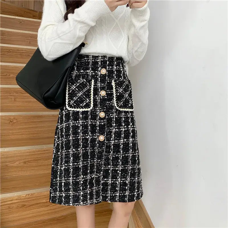 Midi Striped Skirt