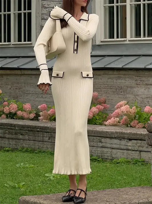 Aesthetic Old Money Long Dress