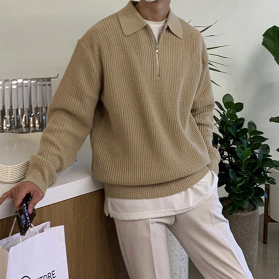 Old Money Zip Sweater