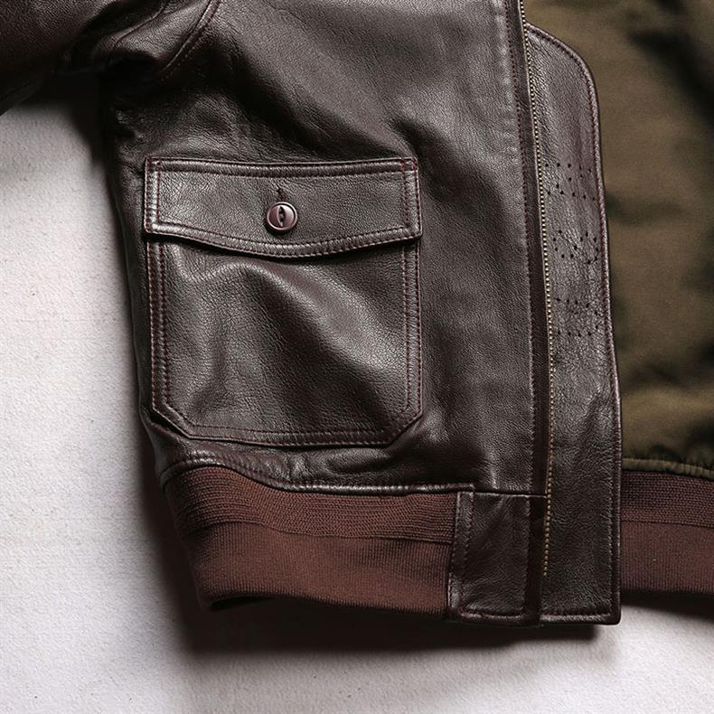 Manteau en cuir Old Money