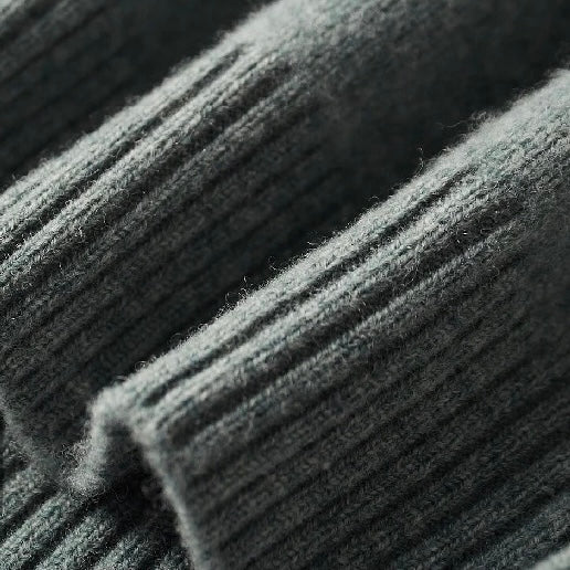 Merino Wool Turtleneck Sweater Old Money