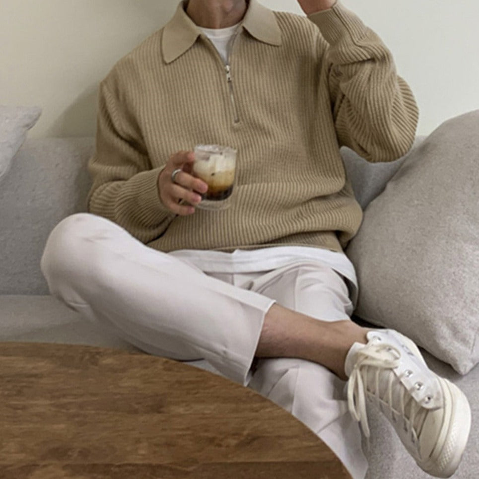 Old Money Zip Sweater