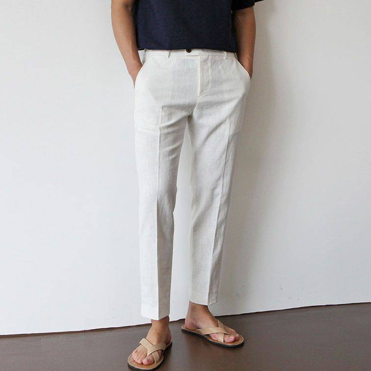 Old Money Vintage Linen Trousers