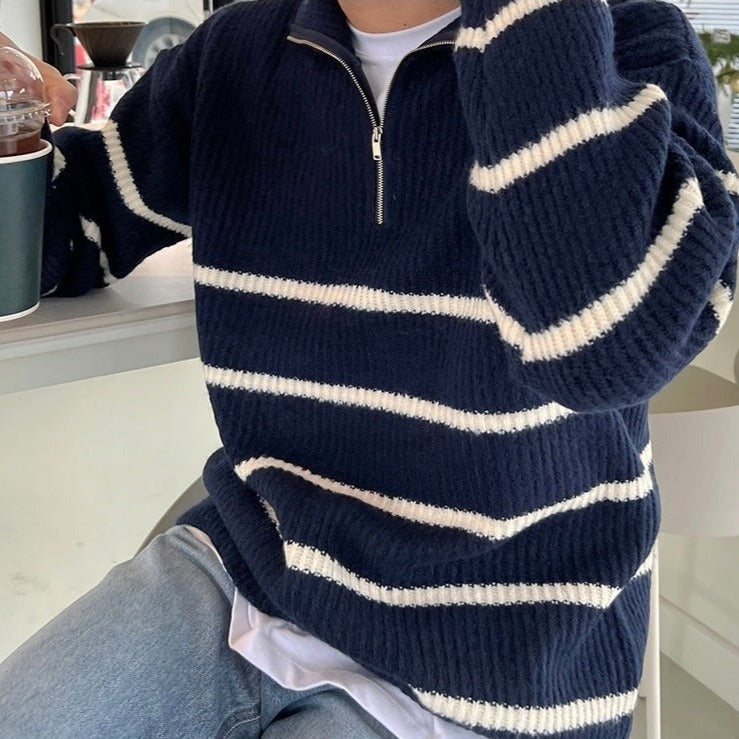 Old Money Quarter Zip Sweater